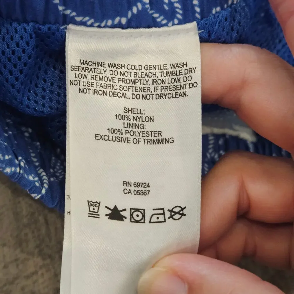 Columbia PFG Swim Shorts‎ Youth XXS Shark Print Blue UPF Fishing NEW Summer